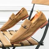 Suede Handstitched Loafers