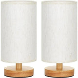 Bedside Table Lamp - Compact Warm Light with Simple Button Switch