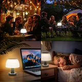 Orihome Solar and USB Rechargeable Table Lamp - Waterproof Outdoor LED