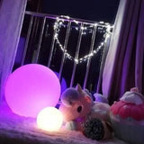 Globe Table Lamp - Wireless Dimmable Table Lamp Sphere with 16 Colors