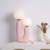 Curatmart - Contemporary Glass and Resin Table Lamp