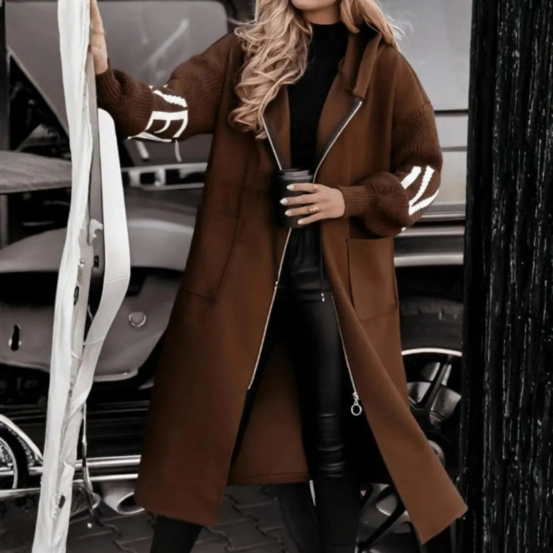 Mirelle Patch-Pocket Maxi Coat