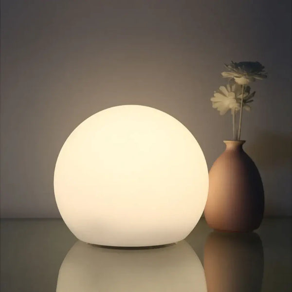 Globe Table Lamp - Wireless Dimmable Table Lamp Sphere with 16 Colors