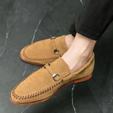 Suede Handstitched Loafers
