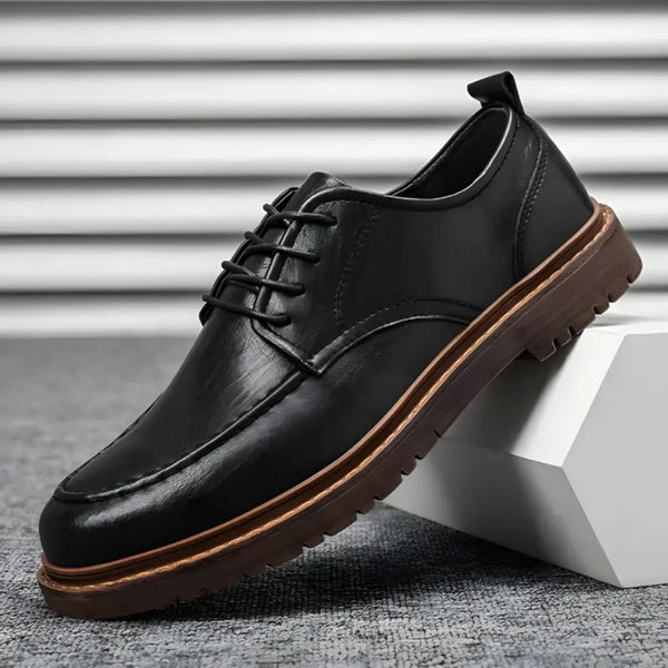 Men’s Genuine Leather Lace-Up Shoes