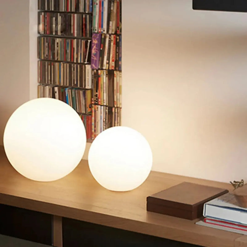 Globe Table Lamp - Wireless Dimmable Table Lamp Sphere with 16 Colors