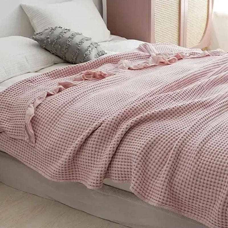 Soft 100% Cotton Bed Blanket