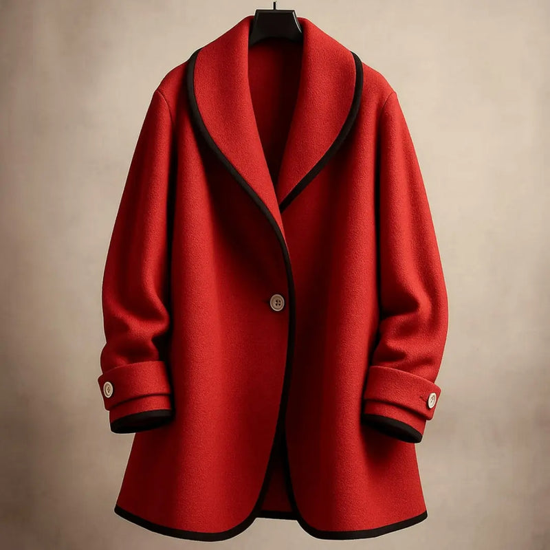 Renata Wool Shawl Coat