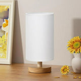 Bedside Table Lamp - Compact Warm Light with Simple Button Switch