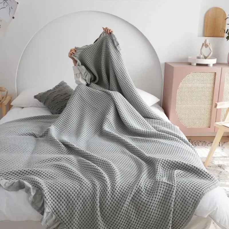 Soft 100% Cotton Bed Blanket