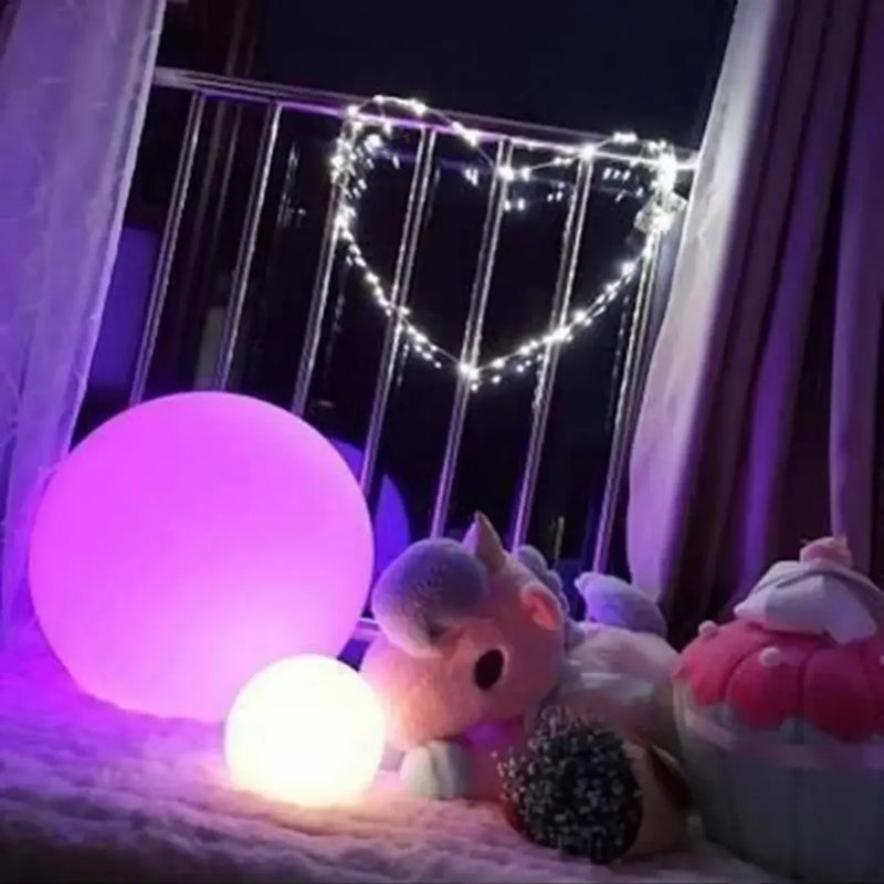 Globe Table Lamp - Wireless Dimmable Table Lamp Sphere with 16 Colors