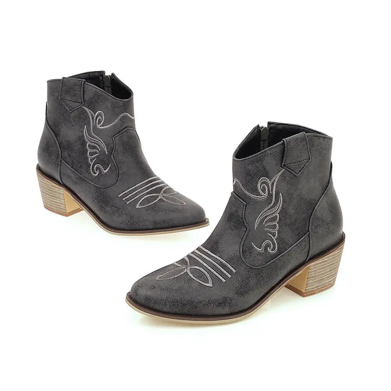 Roselle Suede Western Boots