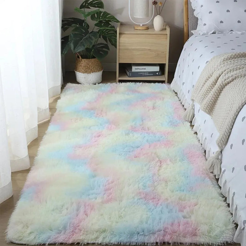 Warm Plush Bedroom Carpet - Soft Bedside Rug