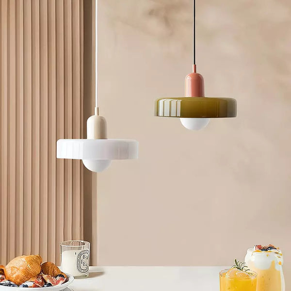 Modern Glass Pendant Light for Dining Room or Kitchen
