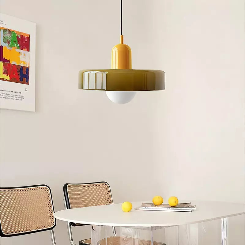 Modern Glass Pendant Light for Dining Room or Kitchen