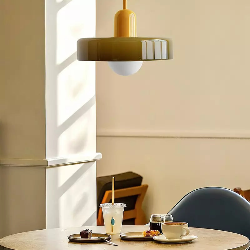 Modern Glass Pendant Light for Dining Room or Kitchen
