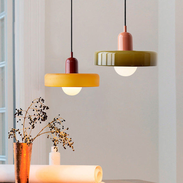 Modern Glass Pendant Light for Dining Room or Kitchen