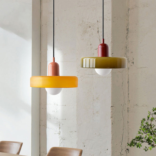 Modern Glass Pendant Light for Dining Room or Kitchen