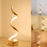 Modern Spiral LED Table Lamp - Dimmable Ambient Lighting