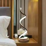 Modern Spiral LED Table Lamp - Dimmable Ambient Lighting