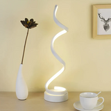 Modern Spiral LED Table Lamp - Dimmable Ambient Lighting