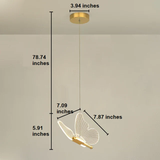 LED Butterfly Pendant Light for Modern Living or Dining Rooms